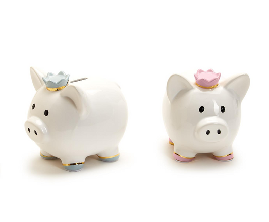 Piggy Bank with Crown