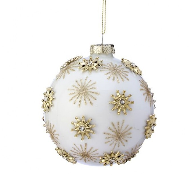 Jewel Starburst Ball Ornament