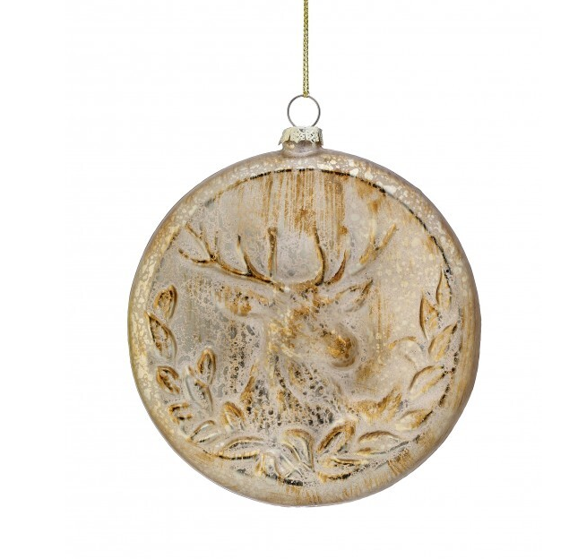 Deer Medallion Ornament