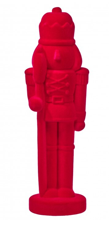 Flocked Nutcracker