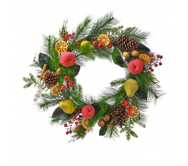 24" Fruit and Berry Wreath