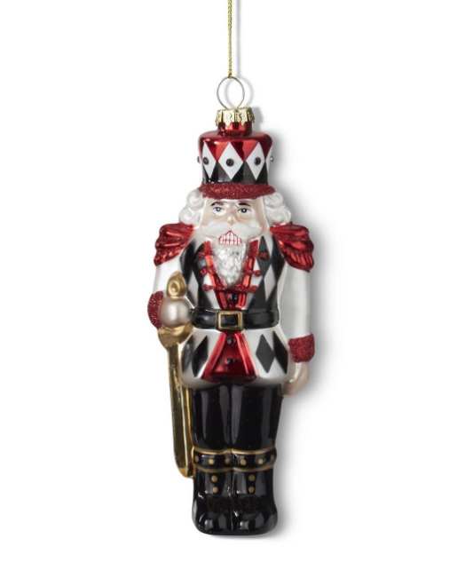Blown Glass Red & Black Nutcracker