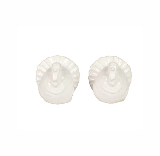 Pietra Tacchino Figural Salt and Pepper