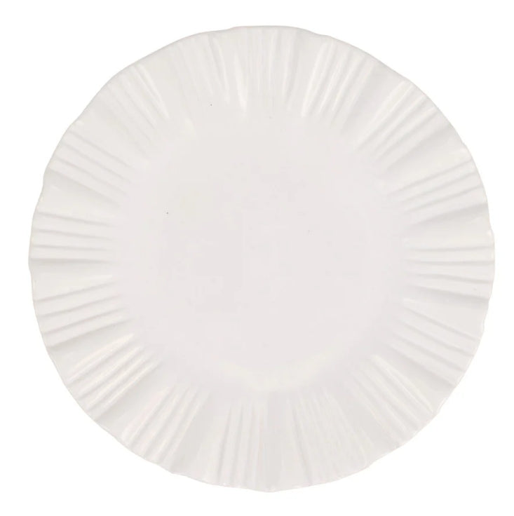 Bari White Round Platter