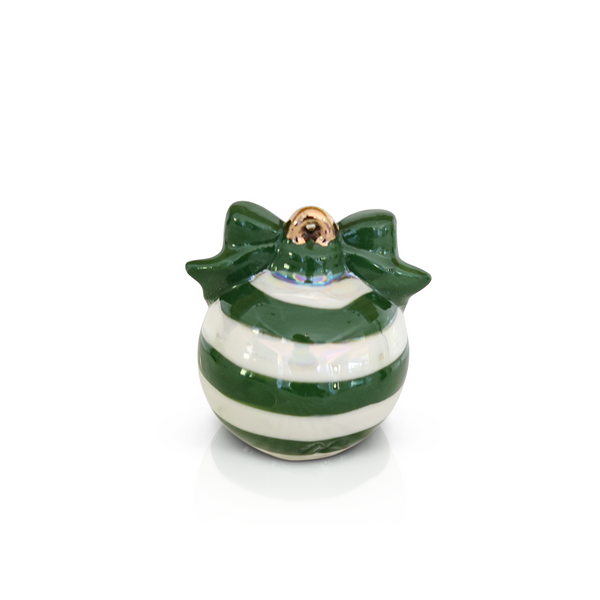 Nora Fleming Deck The Halls- Green Ceramic Mini