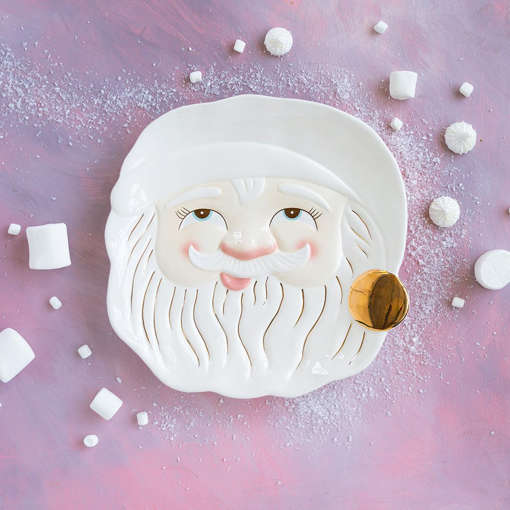 Glitterville Papa Noel Cookie Platter