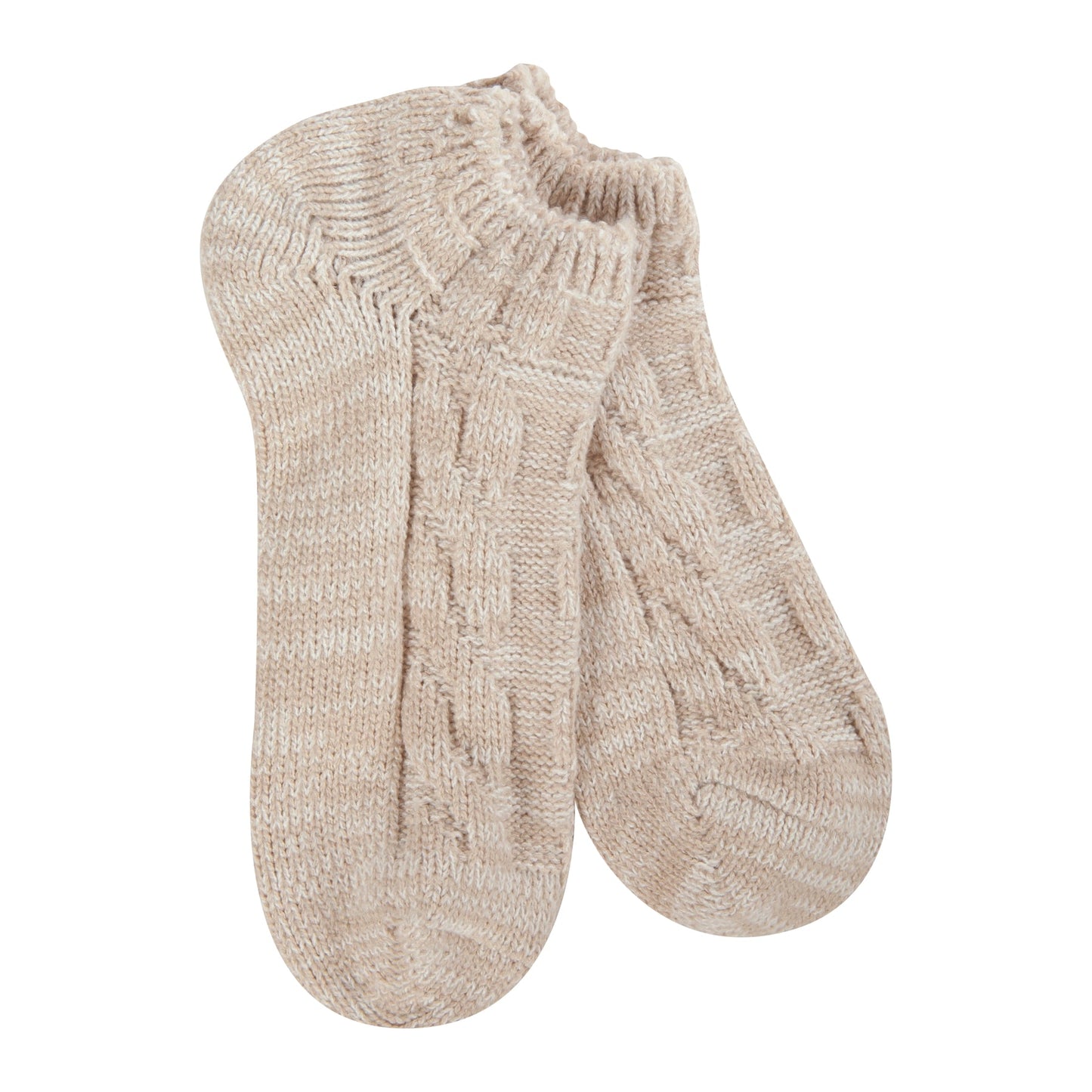 Weekend Cable Knit Low Sock - Stone