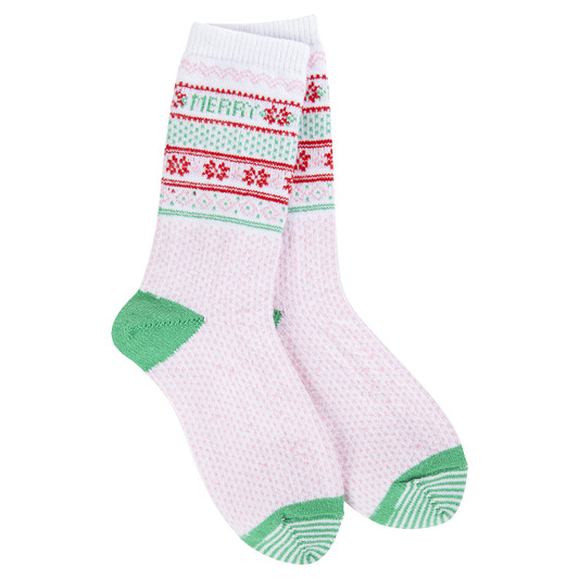 Fair Isle Mini Crew Sock - Merry Christmas