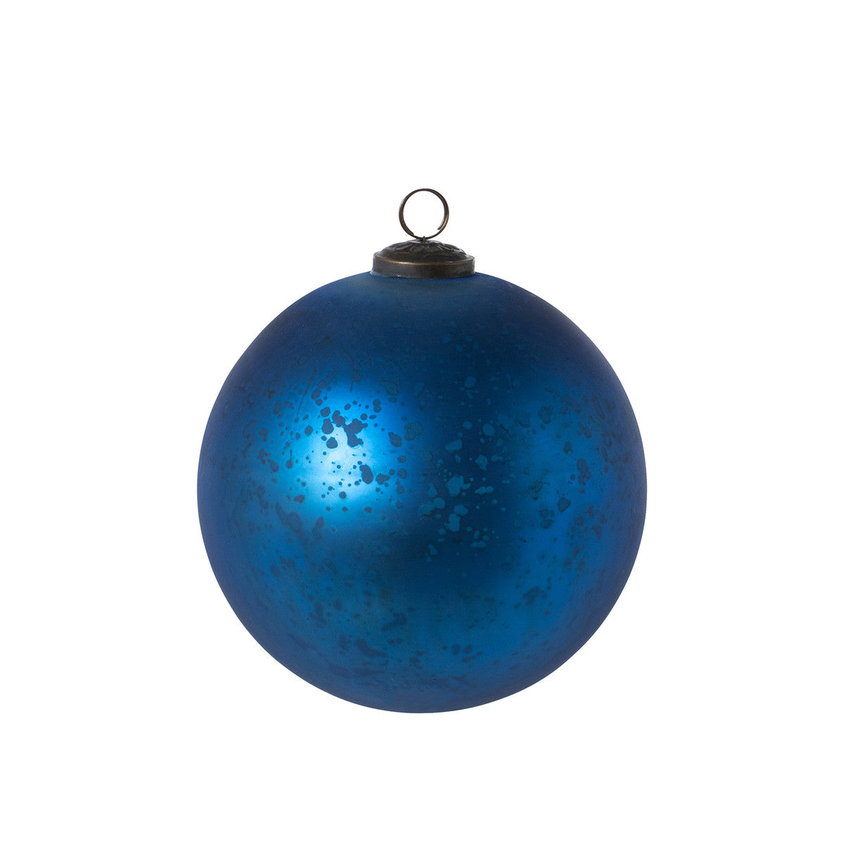 Antique Blue Glass Matte Balls