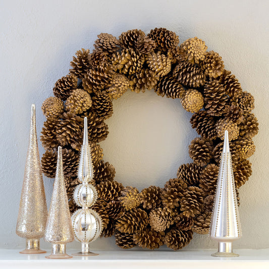 Mixed Pine Cone Wreath