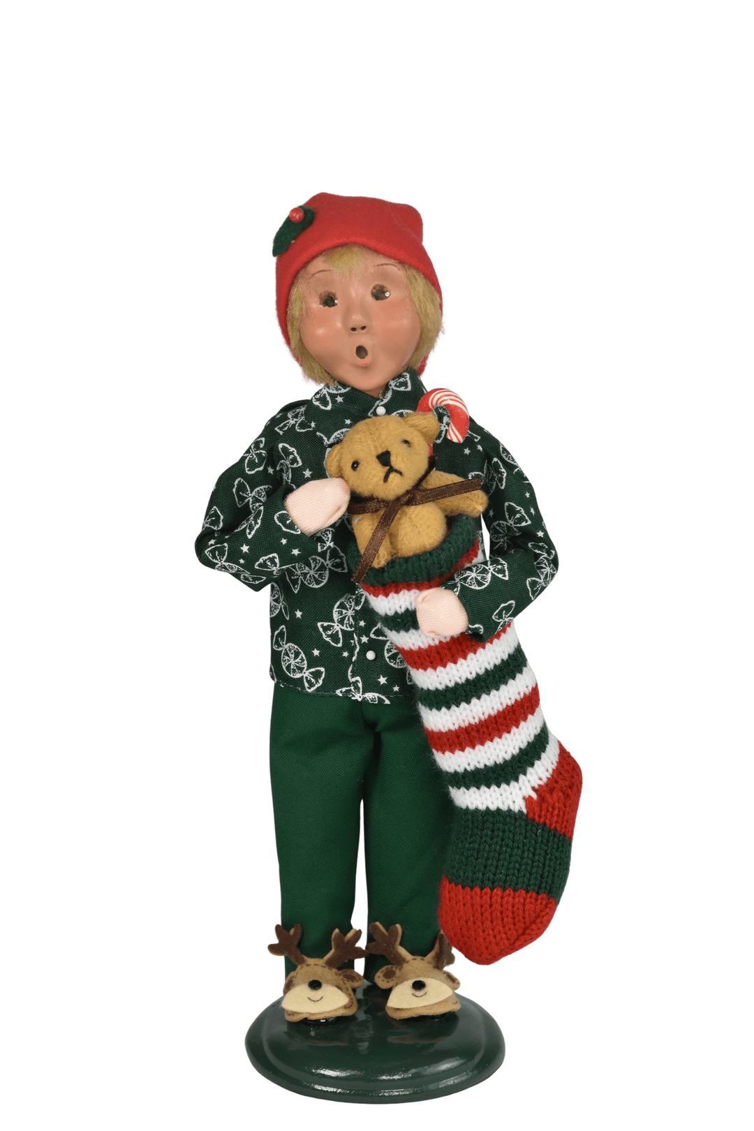 Byers' Choice Stocking Family Boy