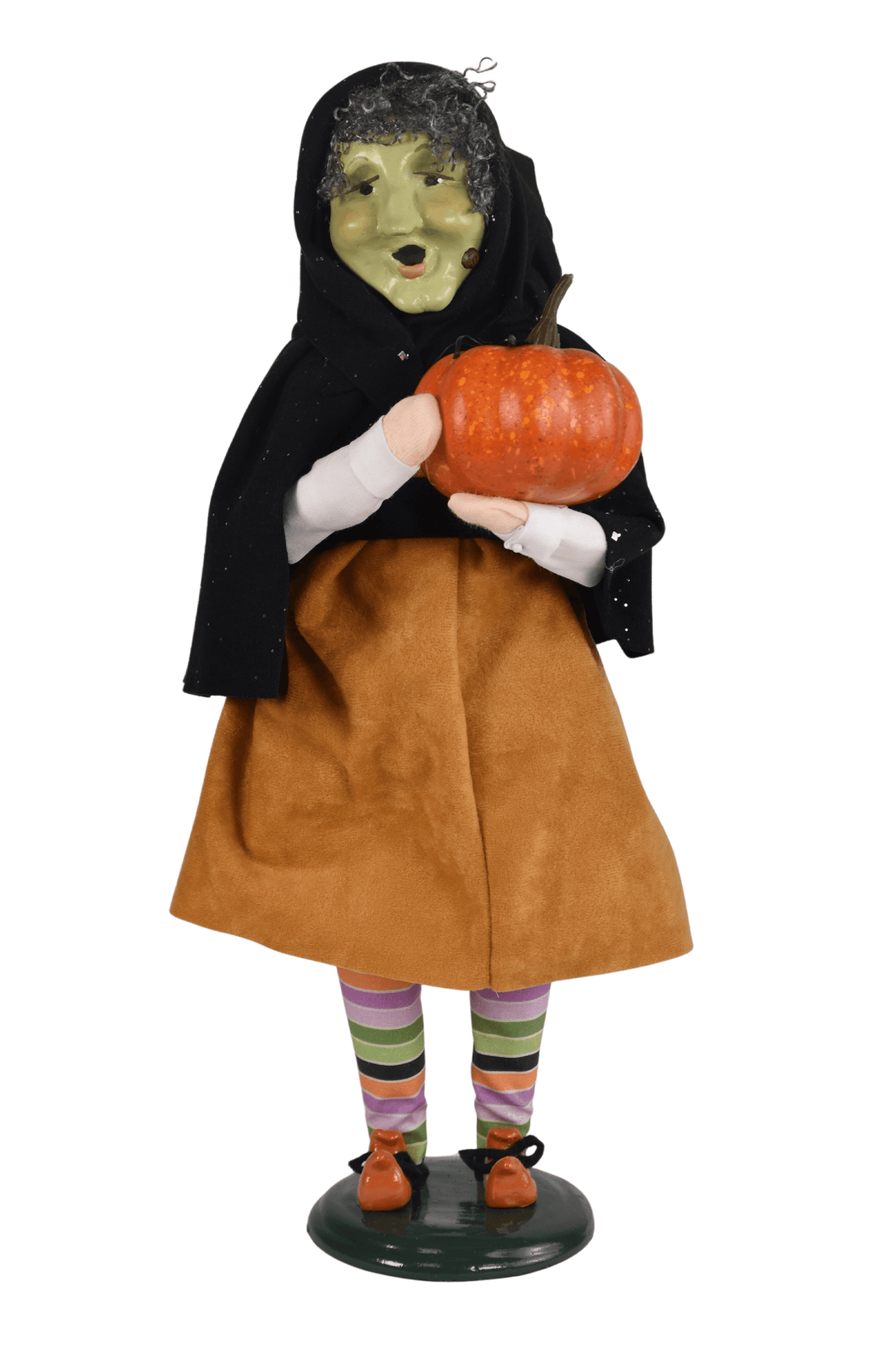 Byers' Choice Witch with Pumpkin