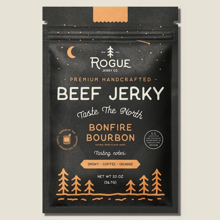 Rogue Beef Jerky - Bonfire Bourbon