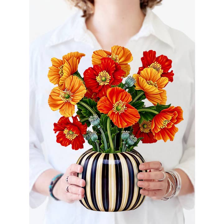 Fresh Cut Paper French Poppies