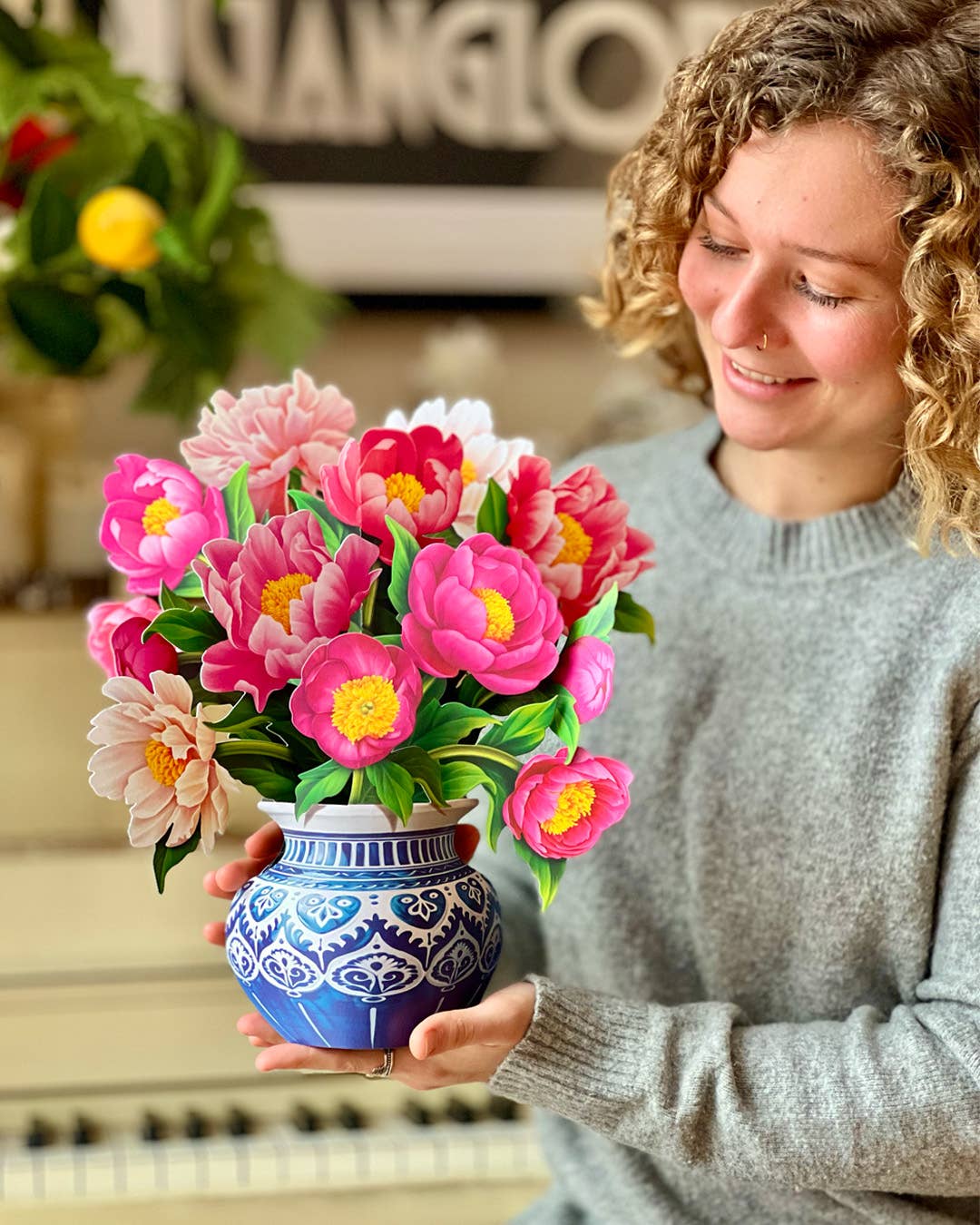 Fresh Cut Paper Peony Paradise