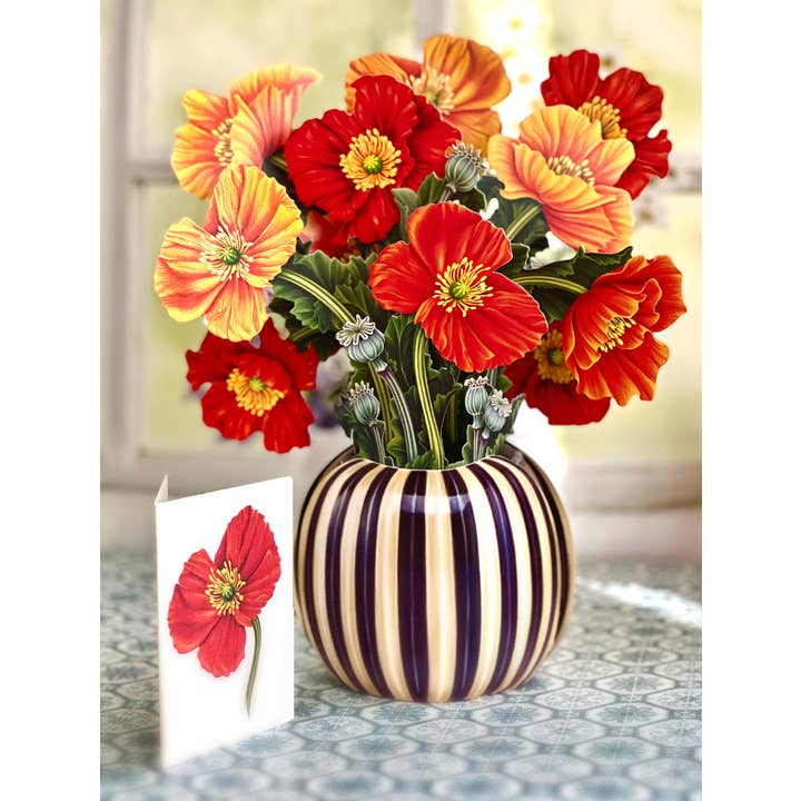 Fresh Cut Paper French Poppies