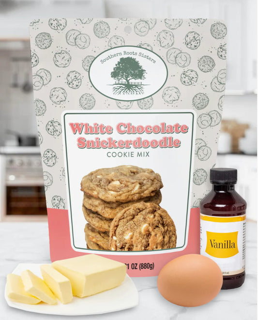 Southern Roots Sisters White Chocolate Snickerdoodle Cookie Mix