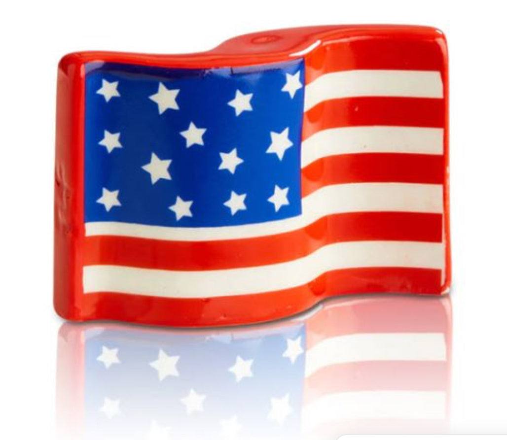 Nora Fleming Stars & Stripes Forever Ceramic Mini