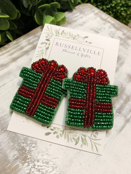 Christmas Package Statement Earring