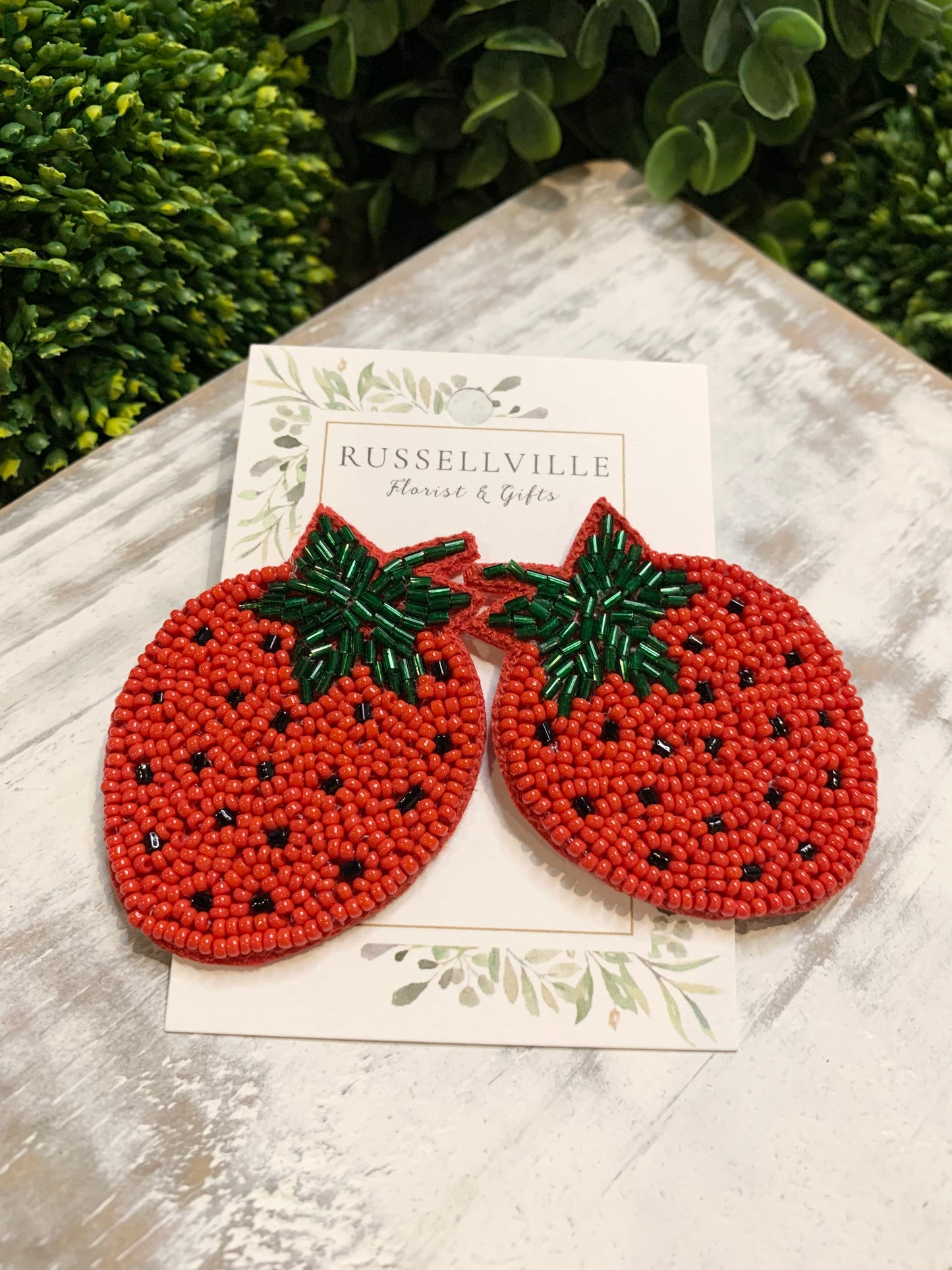 Strawberry Stud Statement Earring