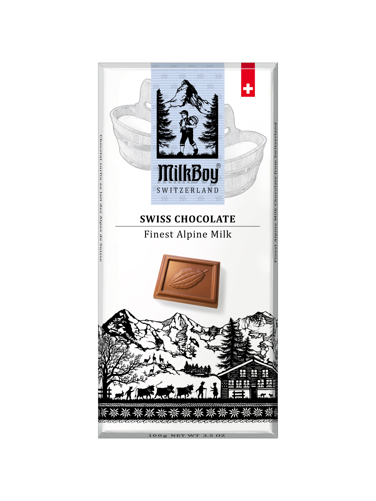 Milkboy Swiss Chocolate Bar- Alpine Milk Chocolate