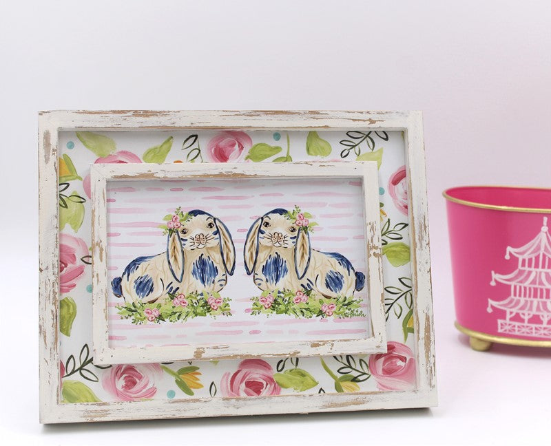 Bunny Blossoms Framed Art