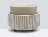 Swan Creek Modern Wax Melter Taupe & Ivory