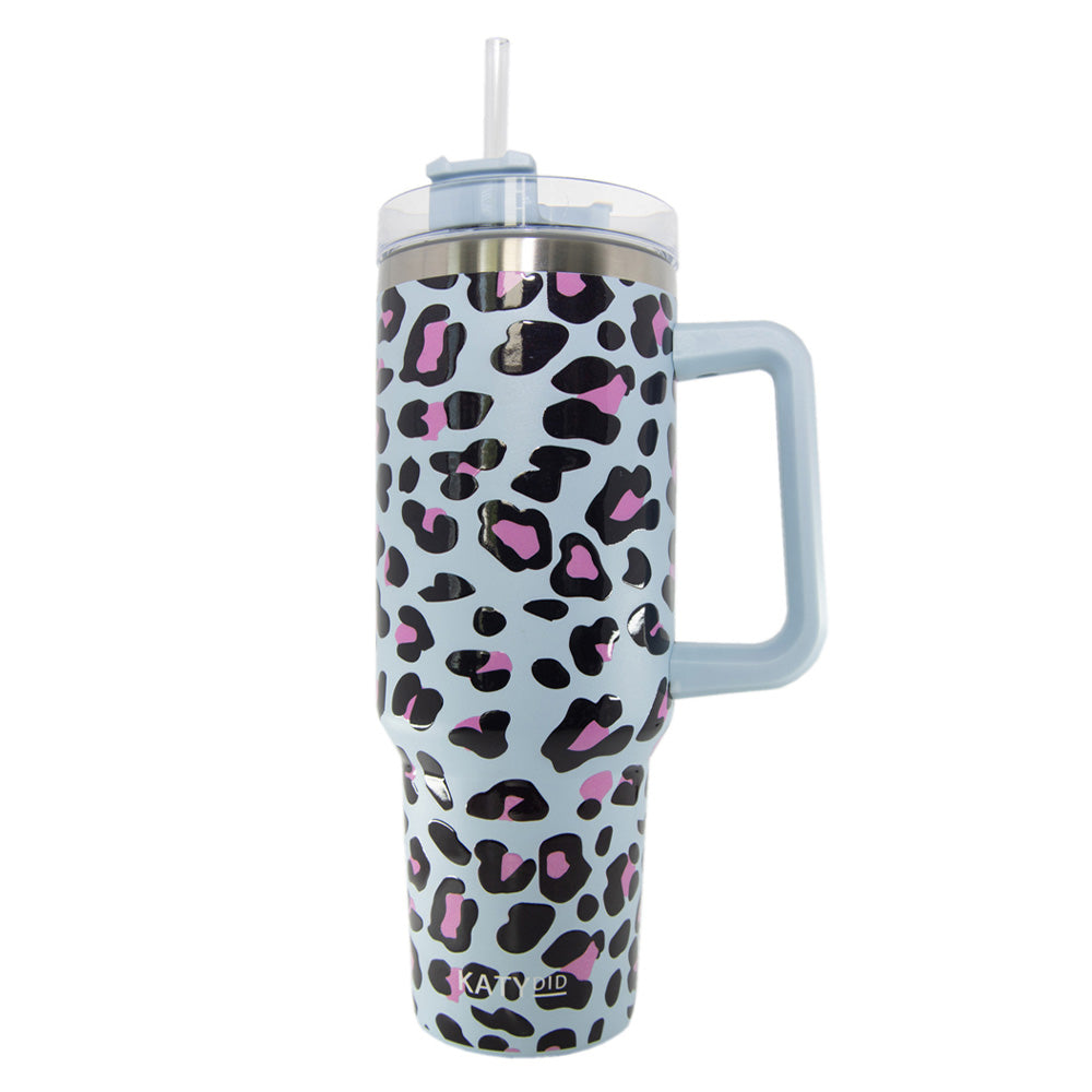 KATYDID Blue Leopard Tumbler