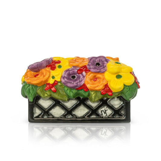 Nora Fleming Love Blooms Here Ceramic Mini