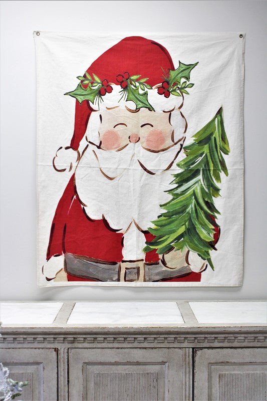 Santa Claus Fabric Wall Hanging