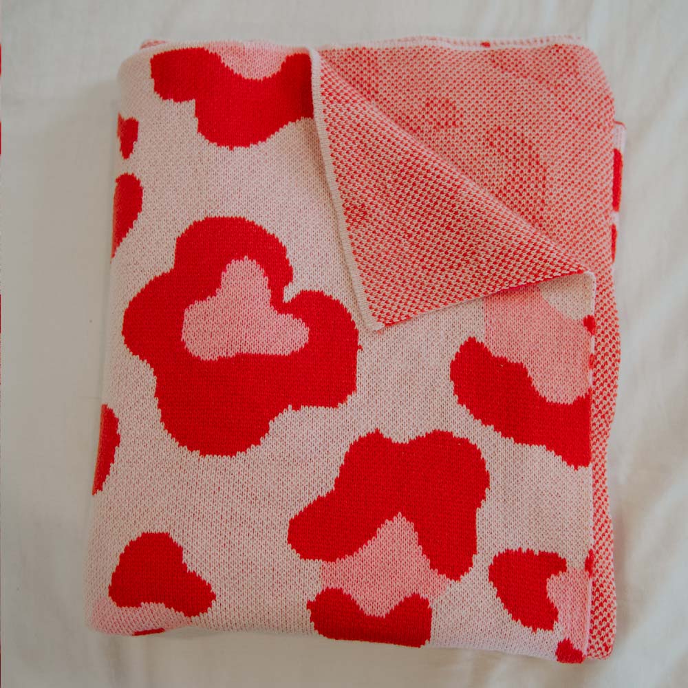 KATYDID Pink Leopard Oversized Blanket