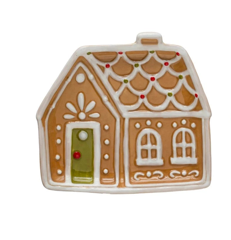 Gingerbread House Appetizer Plate