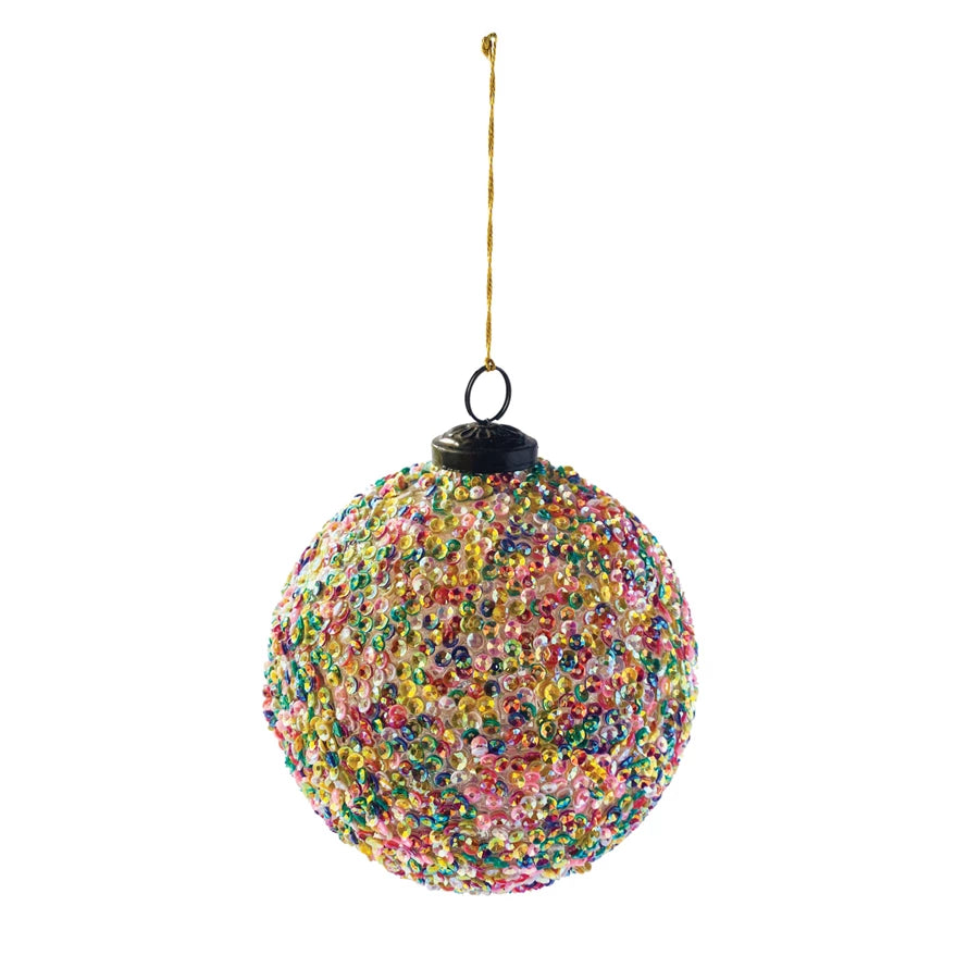 5" Sequin Ball Ornament