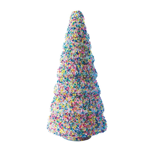 Glass Sequin Christmas Tree (tall)