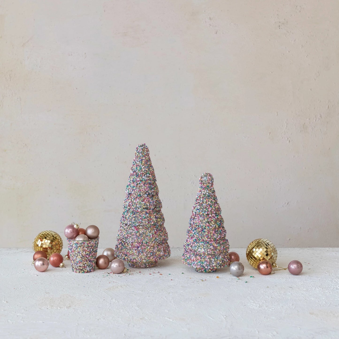 Glass Sequin Christmas Tree (tall)