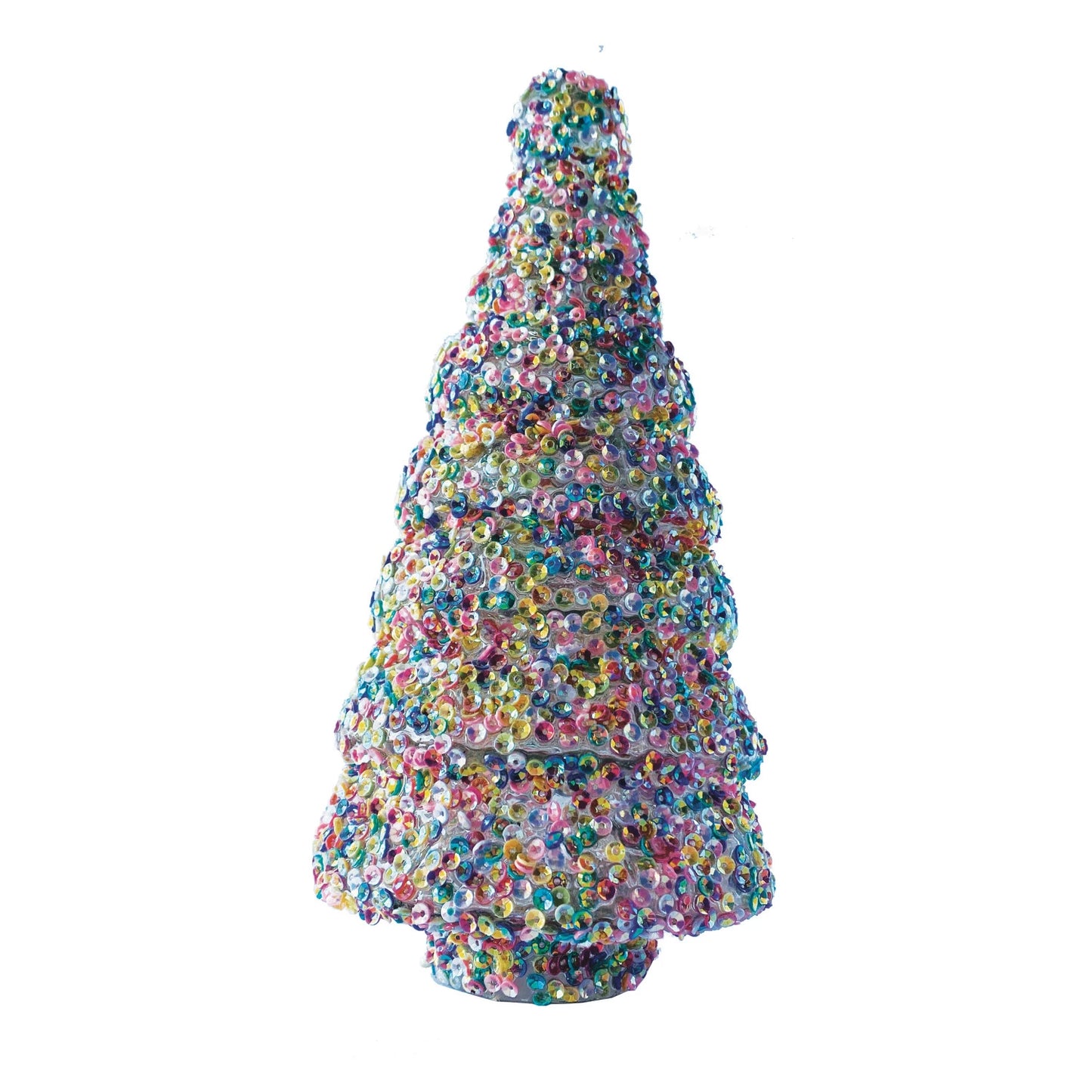 Glass Sequin Christmas Tree (short)