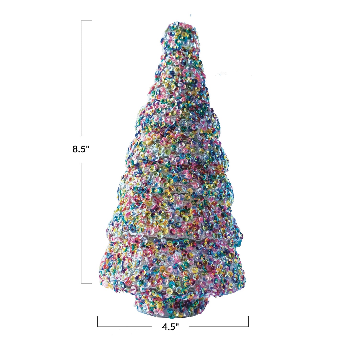 Glass Sequin Christmas Tree (short)