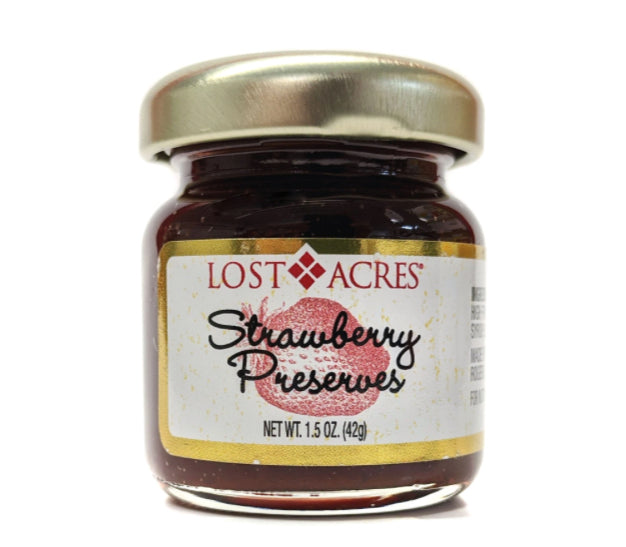 Lost Acres Strawberry Preserves 1.5 Oz.