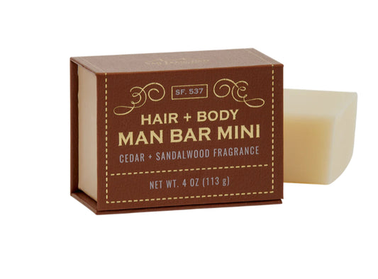 San Francisco Soap Company 4 Oz.  Hair & Body Man Bar Mini