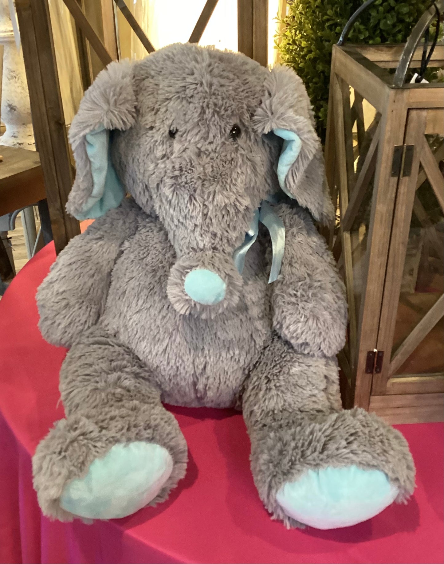 Burton And Burton Stuffed Elephant - Blue