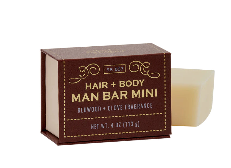 San Francisco Soap Company 4 Oz.  Hair & Body Man Bar Mini