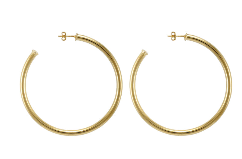 Sheila Fajl Everybody’s Favorite Hoops Shiny 18k Gold Plated