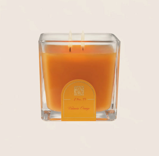 Aromatique Cube Glass Candle Valencia Orange
