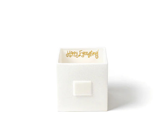 Happy Everything White Small Dot Mini Nesting Cube Medium