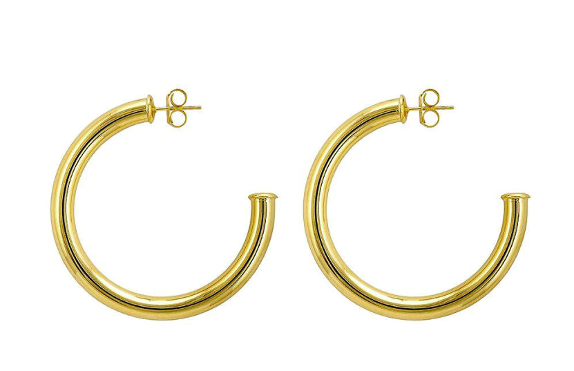 Sheila Fajl Arlene Hoops Shiny Gold