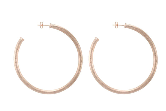Sheila Fajl Hammered Everybody's Favorite Hoops Brushed 18K Gold Plated